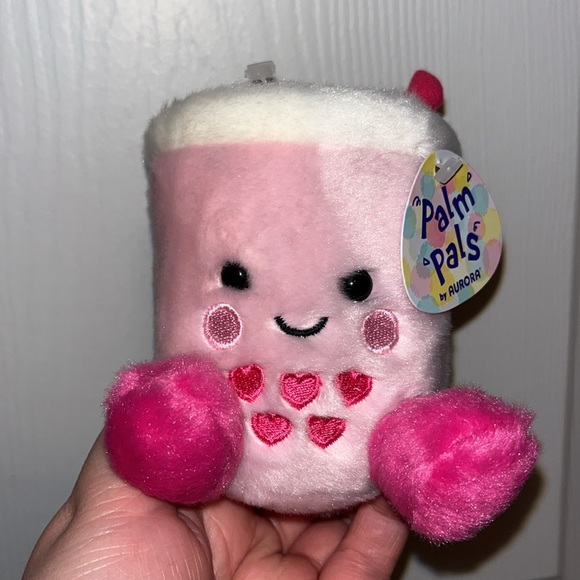 Limited Edition Pink Bubble Tea Palm Pals - Picture 5 of 5